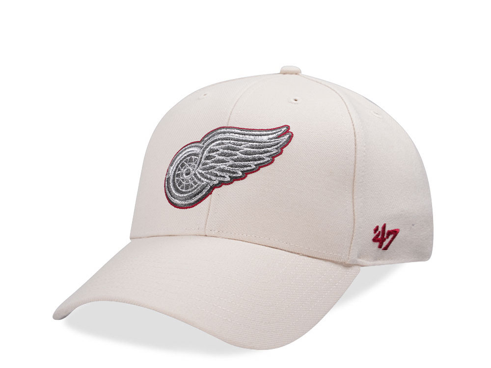 47Brand Detroit Red Wings Natural Metallic MVP Snapback Cap