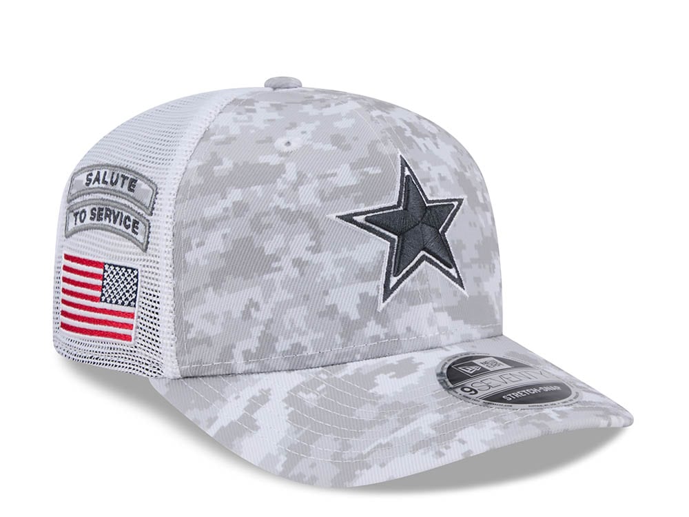 New Era Dallas Cowboys Digi Camo Salute to Service 2024 Trucker 9Seventy Snapback Cap