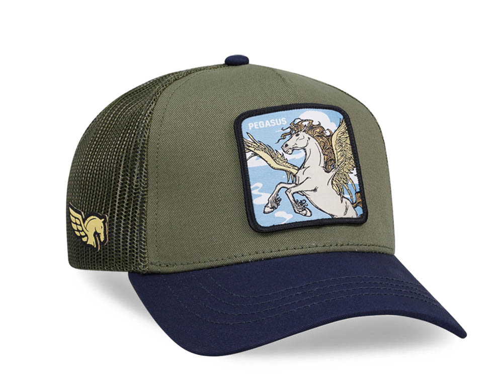 Capslab Fantastic Beasts Pegasus Olive Trucker Snapback Cap