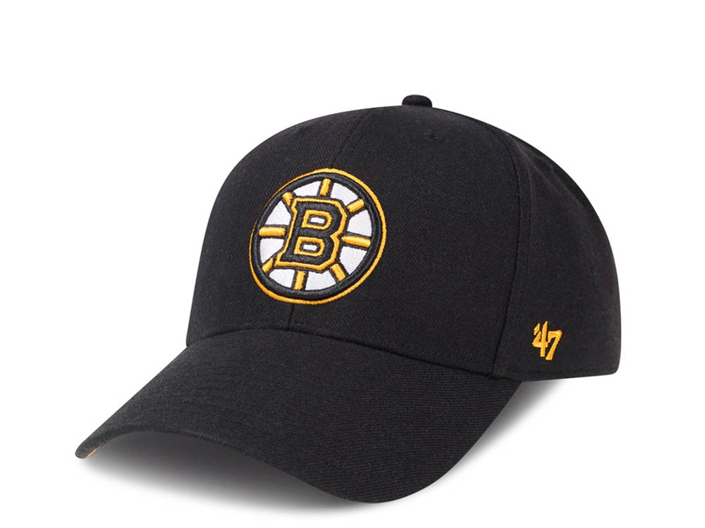 47Brand Boston Bruins Black Color Classic Snapback Cap