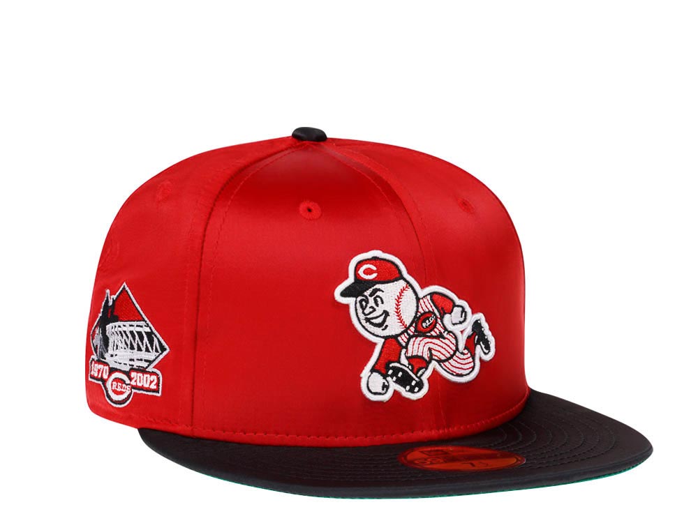 New Era Cincinnati Reds Riverfront Stadium Satin Elite Edition 59Fifty Fitted Cap