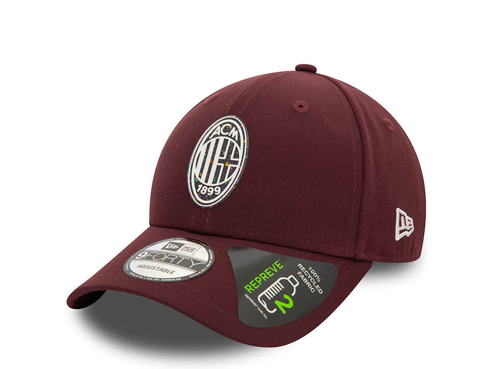 New Era AC Milan Repreve Fleck Crest 9Forty Strapback Cap