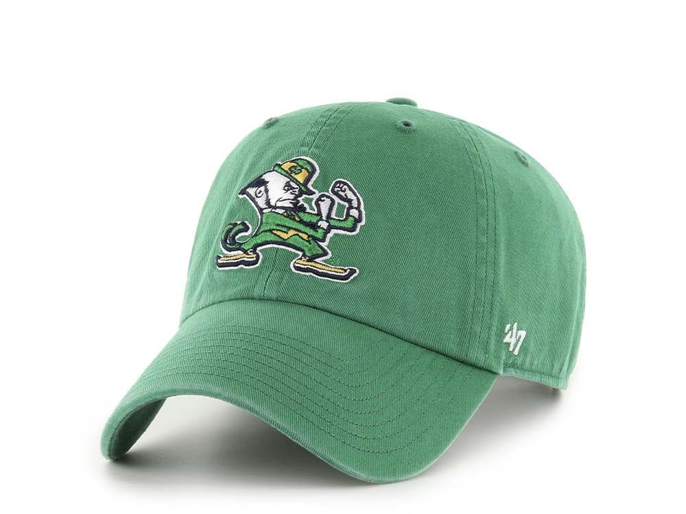 47Brand Notre Dame Fighting Irish Kelly Green Clean Up Strapback Cap