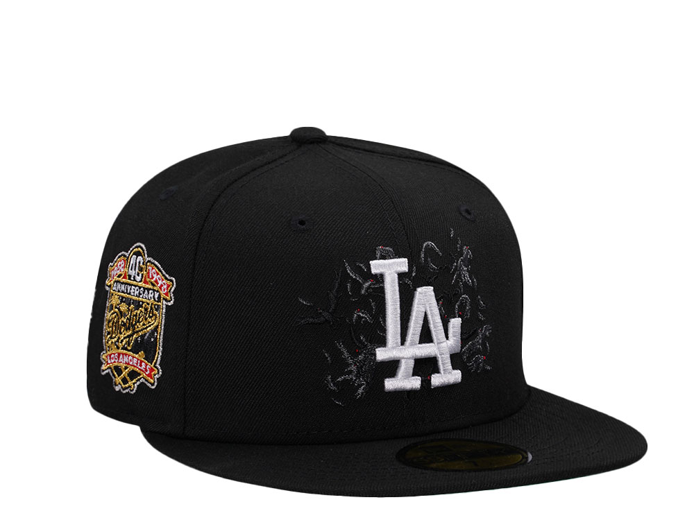 New Era Los Angeles Dodgers 40th Anniversary Black Crows Edition 59Fifty Fitted Cap