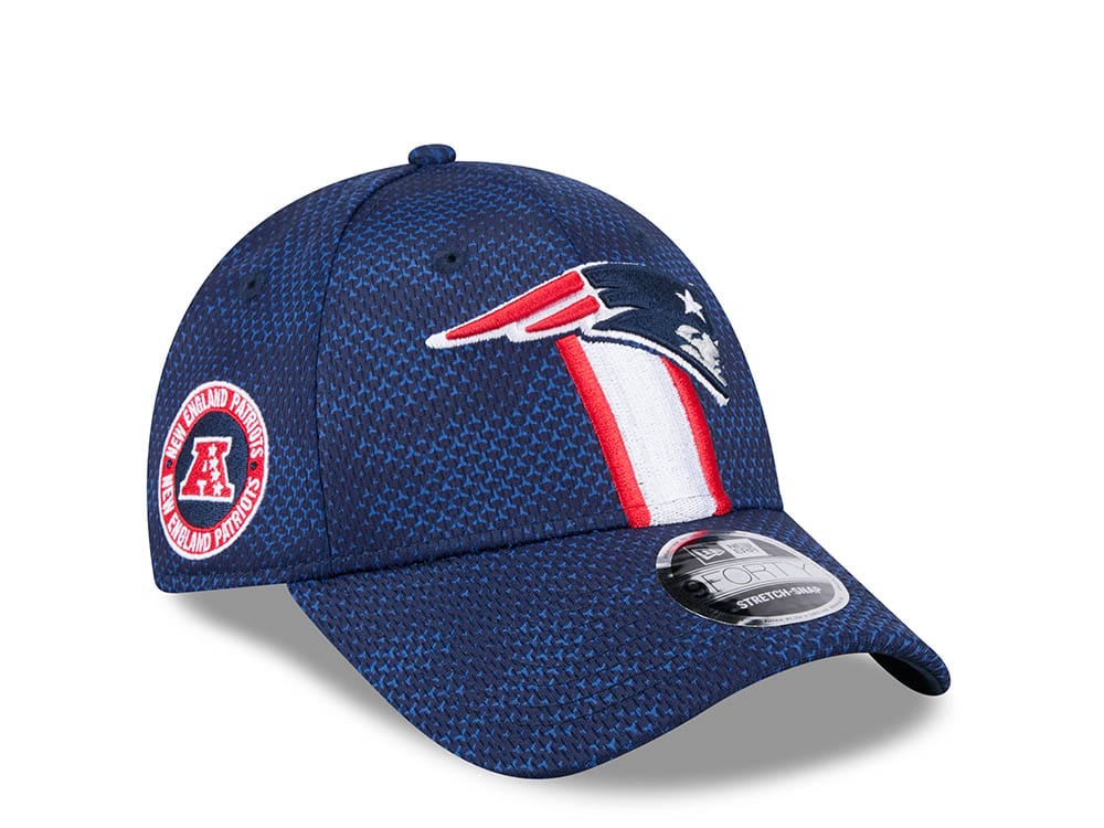 New Era New England Patriots Sideline 2024 9Forty Stretch Snapback Cap