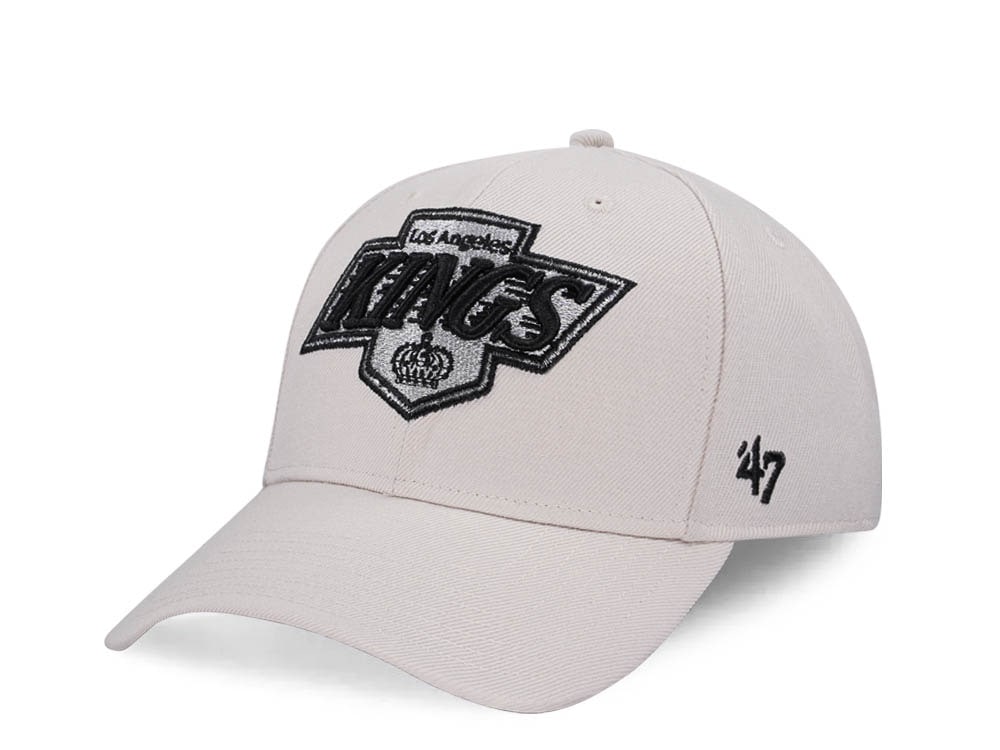 47Brand Los Angeles Kings Vintage Bone MVP Strapback Cap