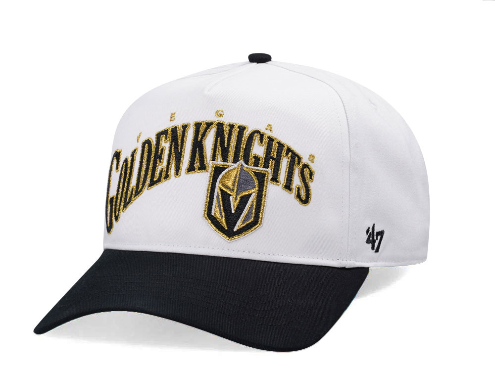 47Brand Vegas Golden Knights White Wave Hitch Snapback Cap