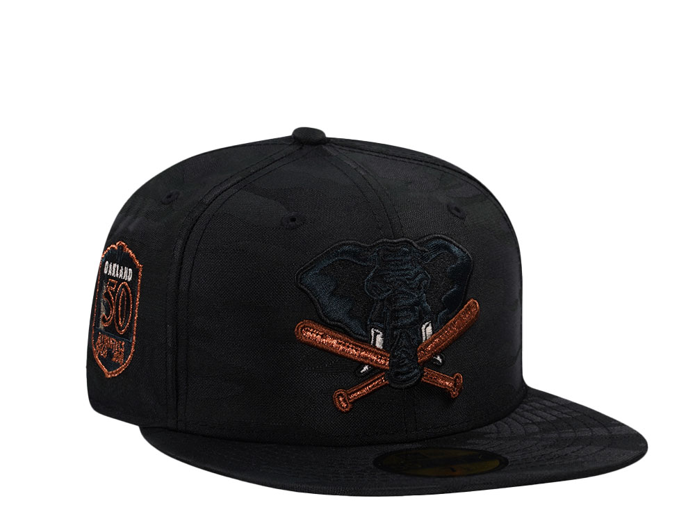 New Era Oakland Athletics 50th Anniversary Midnight Camo Edition 59Fifty Fitted Cap