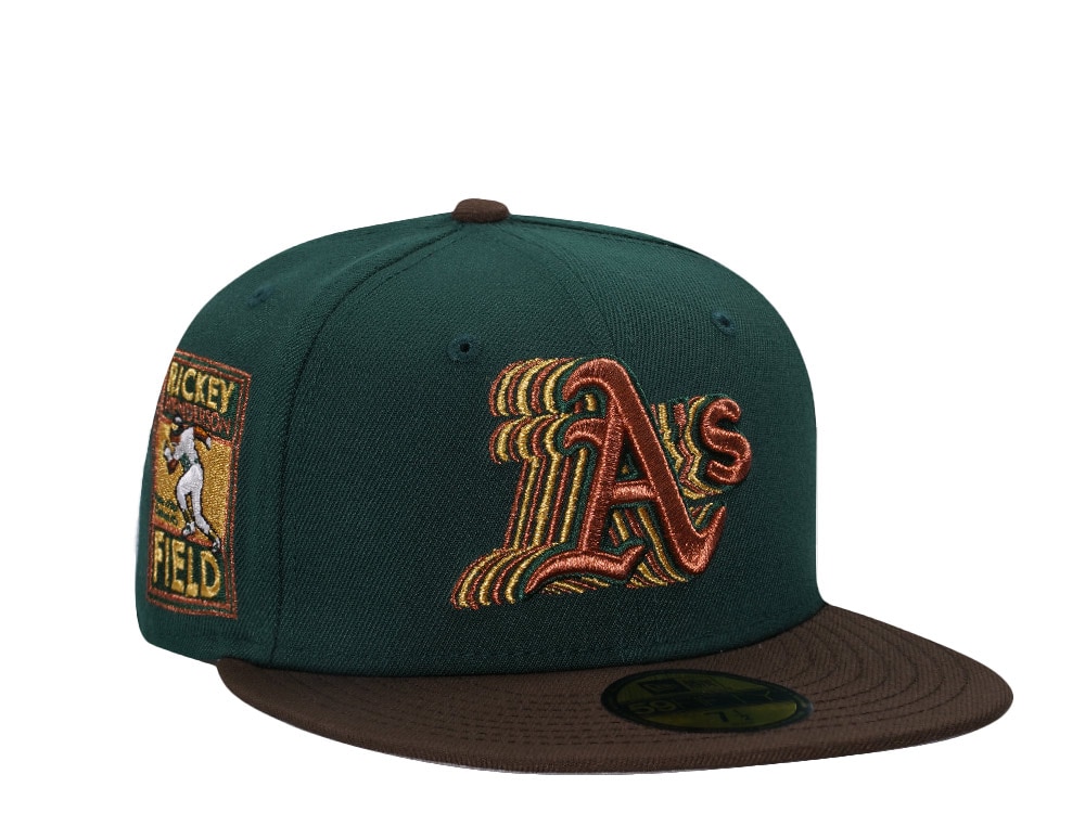 New Era Oakland Athletics Rickey Henderson Film Cascading Two Tone Edition 59Fifty Fitted Cap