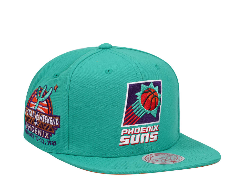 Mitchell & Ness Phoenix Suns Desert Green Hardwood Classic All Star Weekend Snapback Cap