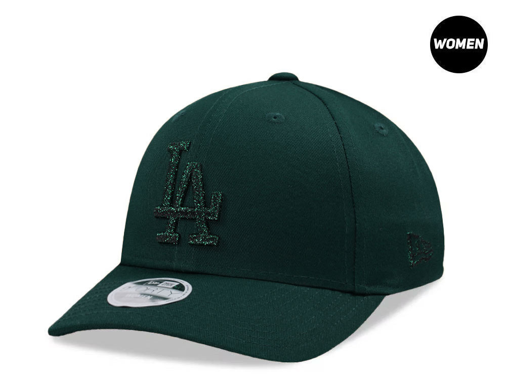 New Era Los Angeles Dodgers Metallic Green Womens 9Forty Strapback Cap