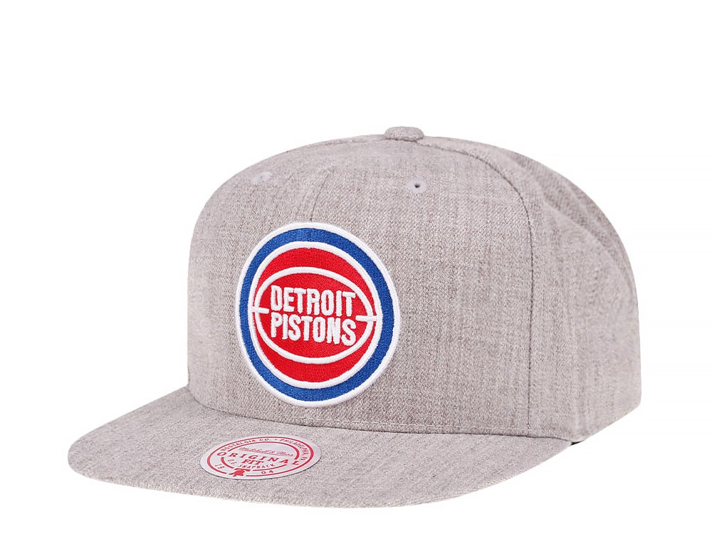 Mitchell & Ness Detroit Pistons Hardwood Classics Heather Snapback Cap