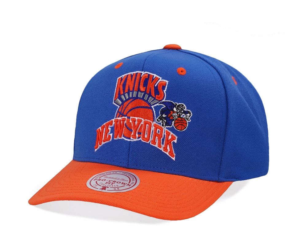 Mitchell & Ness New York Knicks Two Tone Pro Crown Fit Snapback Cap