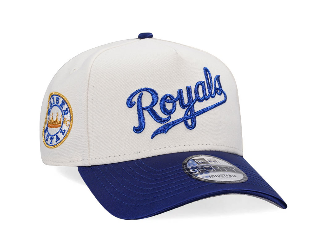 New Era Kansas City Royals Chrome Two Tone Edition A Frame 9Forty Snapback Cap