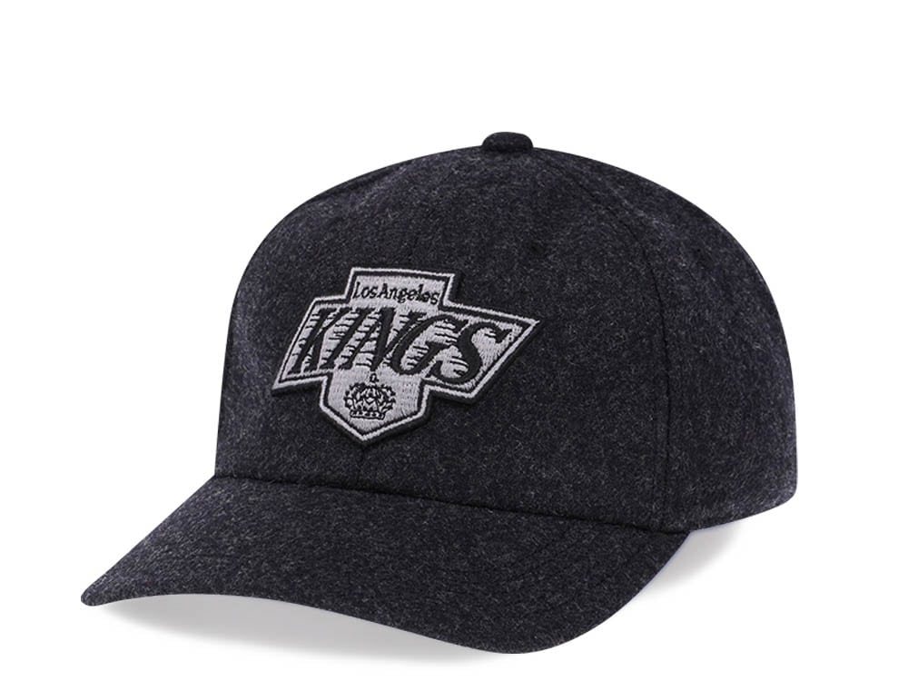 American Needle Los Angeles Kings Black Curved Archive Wool Strapback Cap