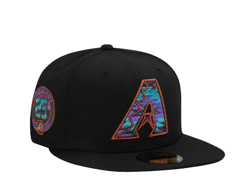 New Era Arizona Diamondbacks 25th Anniversary Black Copper Edition 59Fifty Fitted Cap