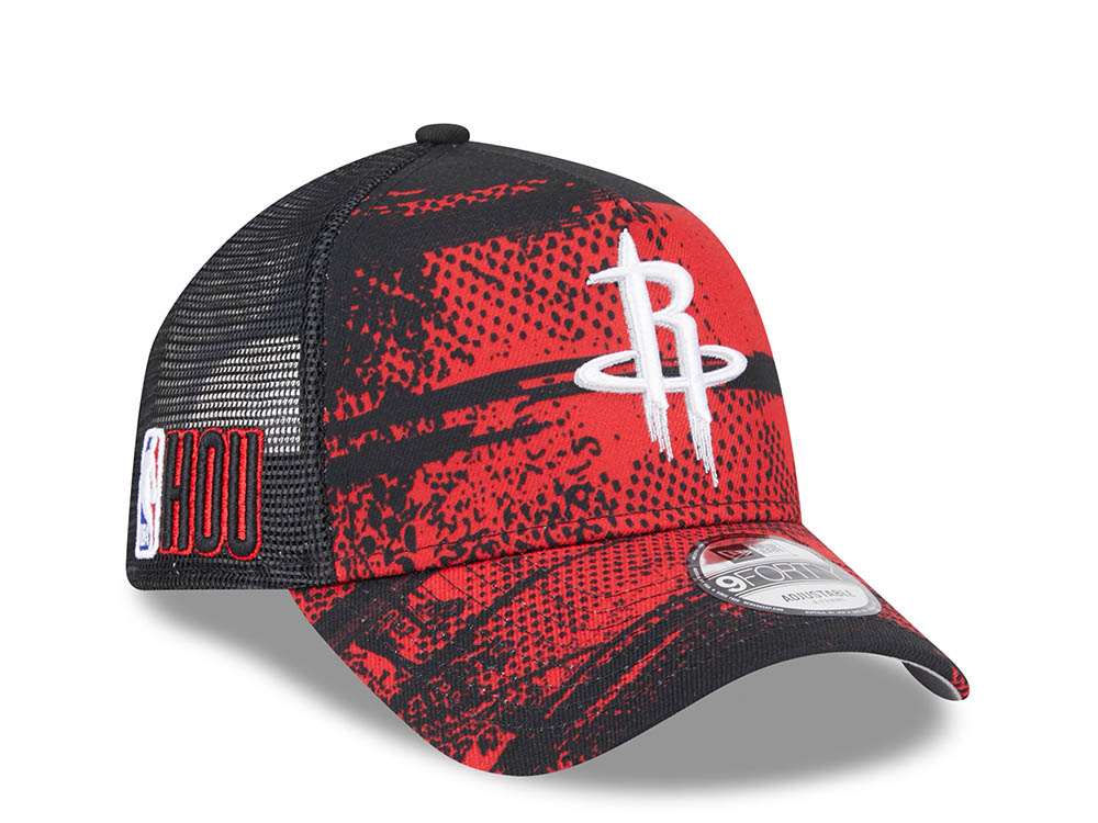 New Era Houston Rockets NBA Tip Off 2024 Trucker 9Forty A Frame Snapback Cap