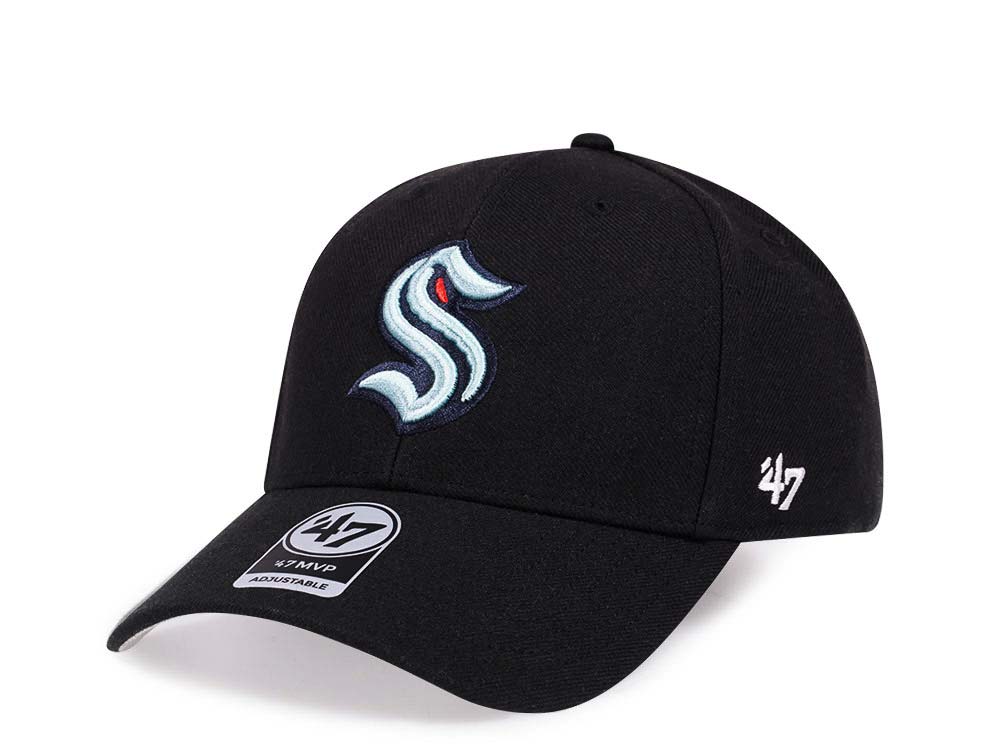 47Brand Seattle Kraken Classic Black Strapback Cap