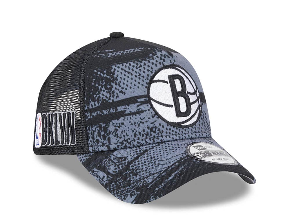 New Era Brooklyn Nets NBA Tip Off 2024 Trucker 9Forty A Frame Snapback Cap