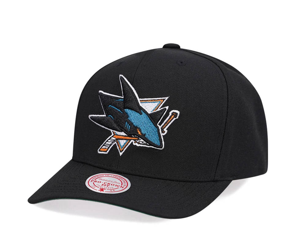 Mitchell & Ness San Jose Sharks Team Ground 2.0 Pro Black Snapback Cap