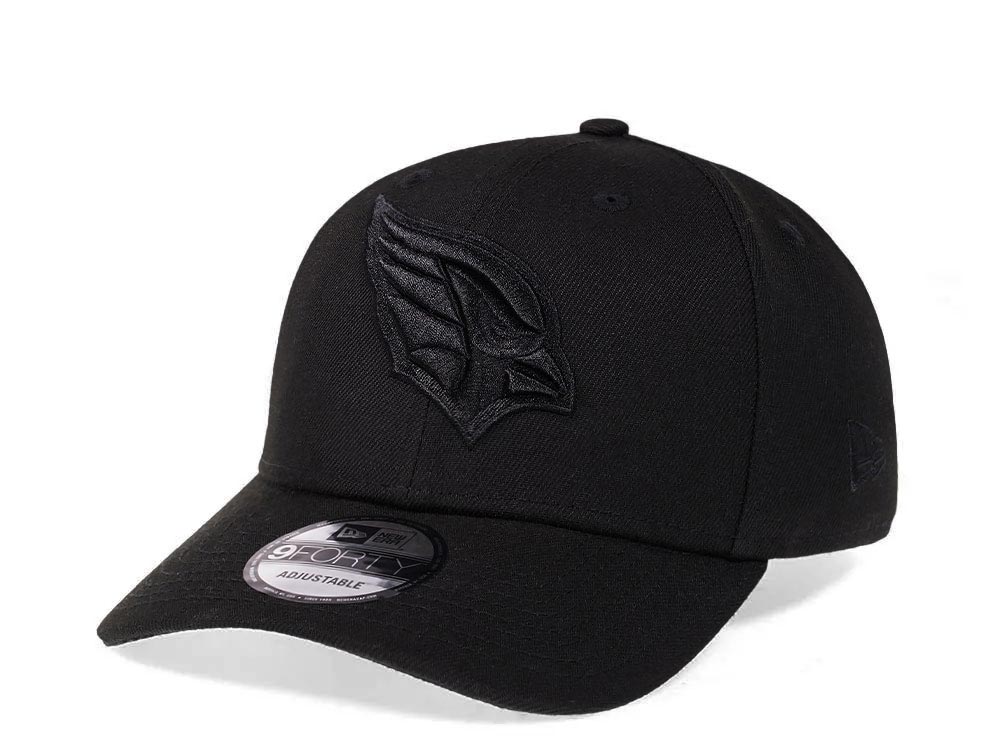 New Era Arizona Cardinals All Black 9Forty Snapback Cap