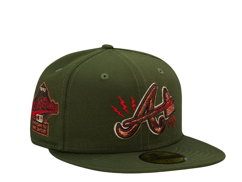 New Era Atlanta Braves World Series 1995 Electric Alpine Green Edition 59Fifty Fitted Cap