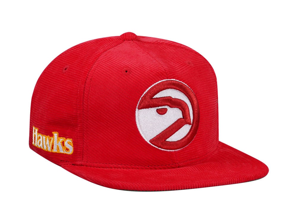 Mitchell & Ness Atlanta Hawks Red Cord Hardwood Classic Snapback Cap