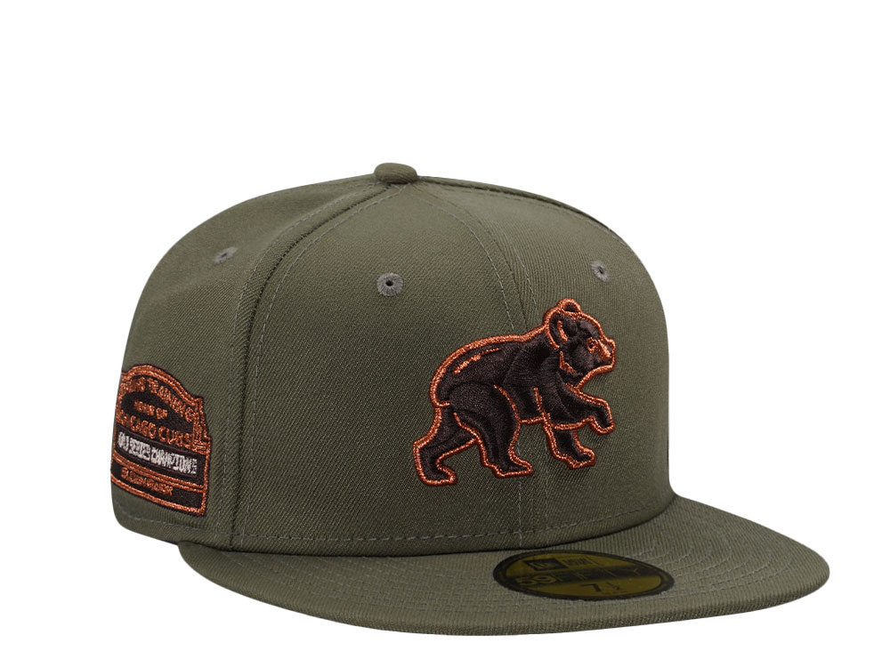 New Era Chicago Cubs Spring Training Sloan Park Olive Copper Prime Edition 59Fifty Fitted Cap