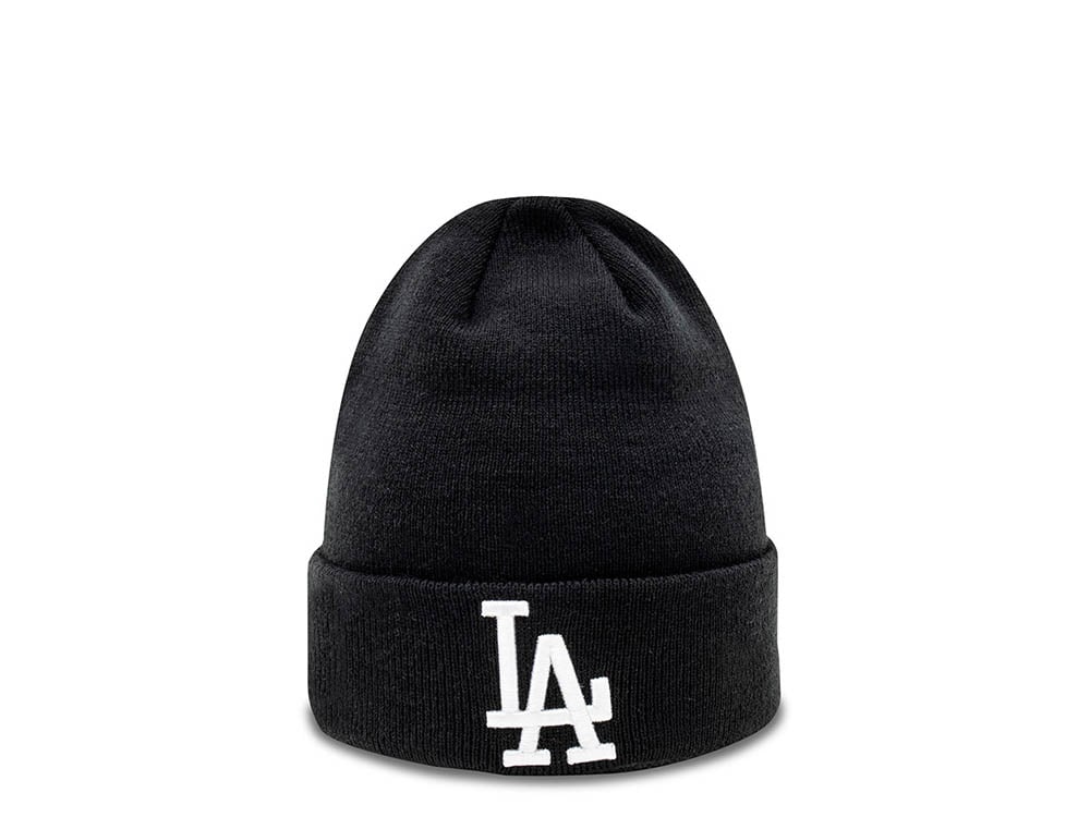 New Era Los Angeles Dodgers Essential Cuff Beanie Black Mütze