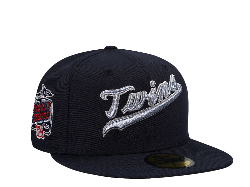 New Era Minnesota Twins World Series 1965 Navy Metallic Edition 59Fifty Fitted Cap