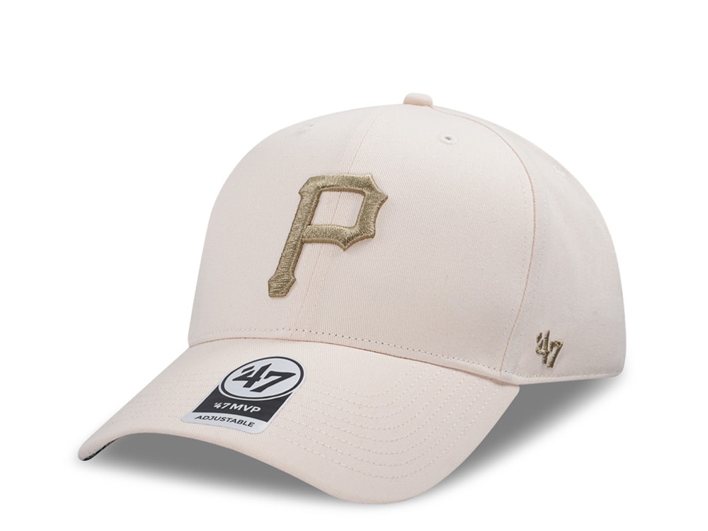 47Brand Pittsburgh Pirates Natural Tropic Pop Under MVP Snapback Cap