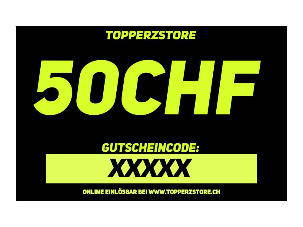 TOPPERZSTORE Gutschein 50 CHF