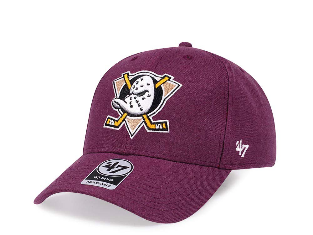 47Brand Anaheim Ducks Classic Plum Snapback Cap