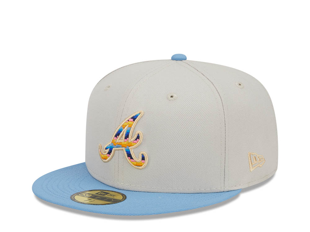 New Era Atlanta Braves Beachfront Stone Two Tone Edition 59Fifty Fitted Cap