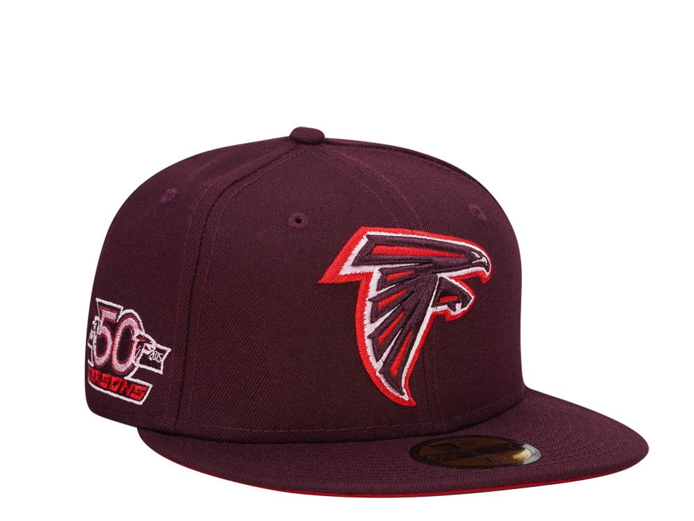 New Era Atlanta Falcons 50 Seasons Merlot Edition 59Fifty Fitted Cap