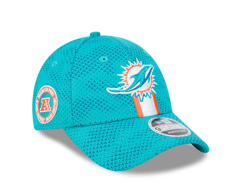 New Era Miami Dolphins Sideline 2024 9Forty Stretch Snapback Cap