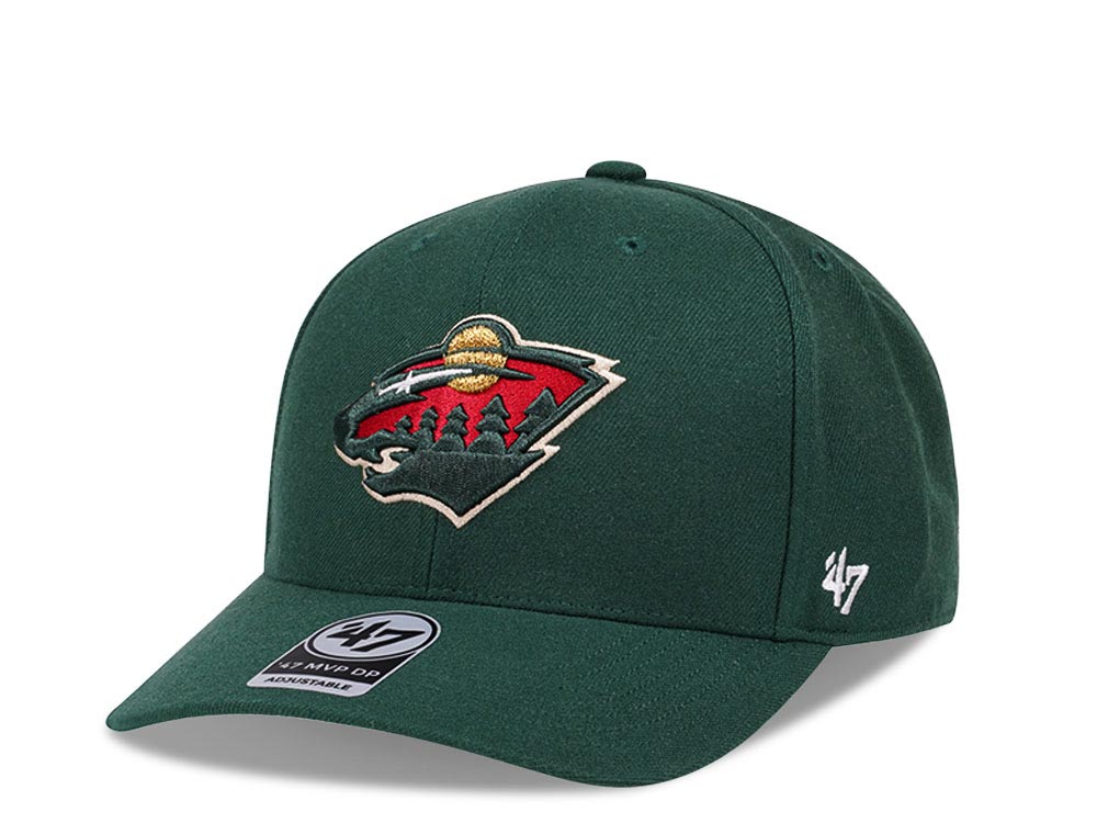 47Brand Minnesota Wild Classic DP Green Cold Zone Snapback Cap