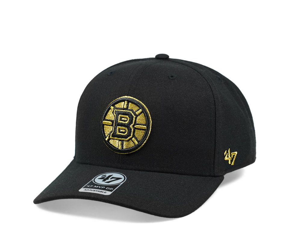 47Brand Boston Bruins Pure Gold Edition Classic DP Snapback Cap