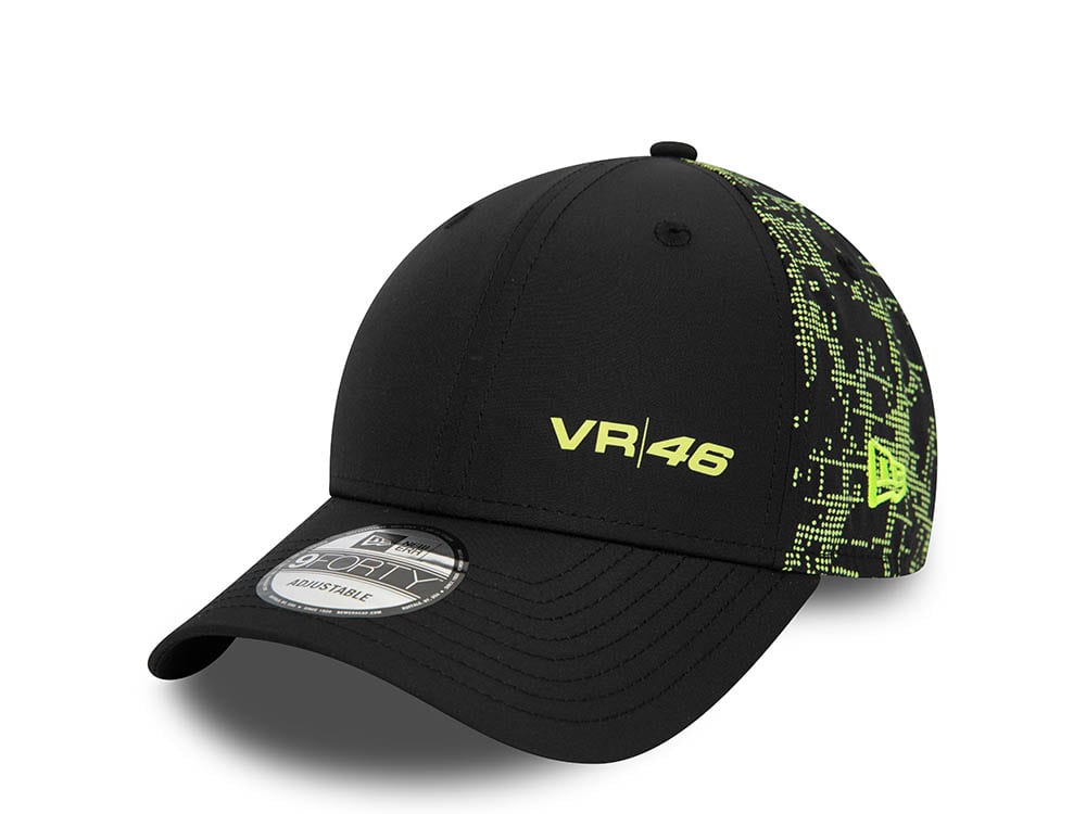 New Era Vr46 Poly Print Black 9Forty Snapback Cap