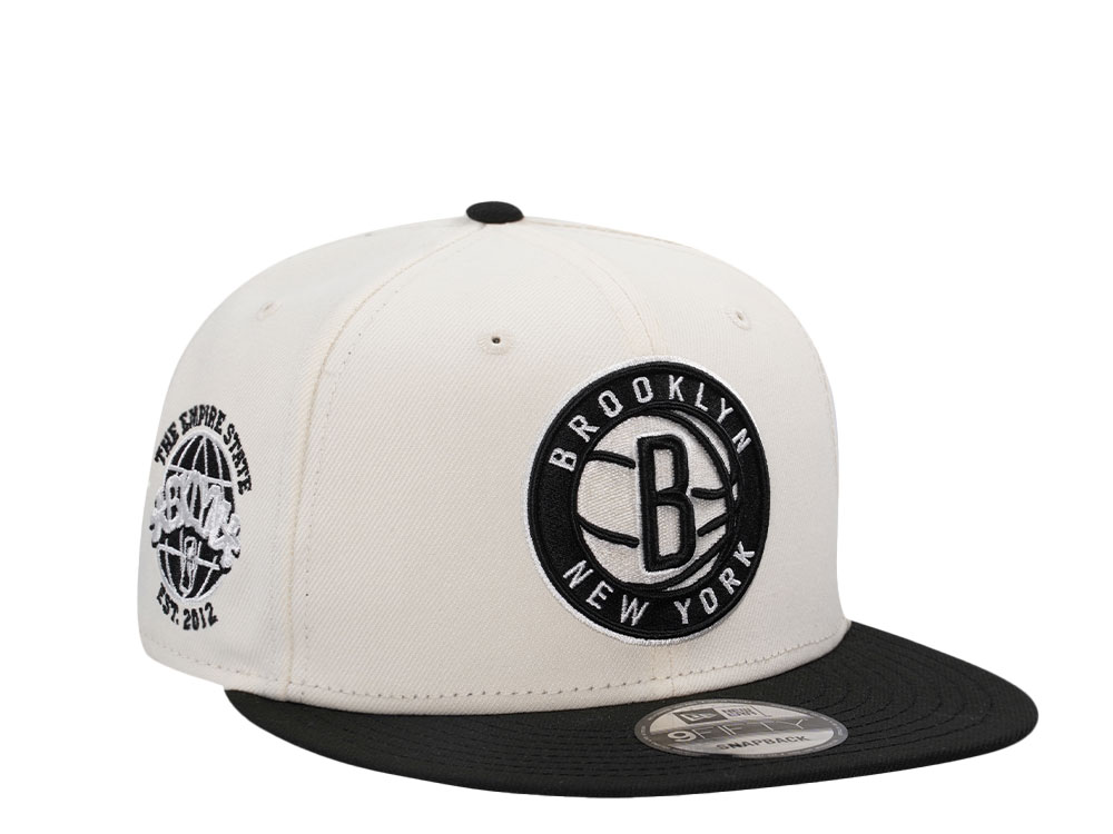 New Era Brooklyn Nets Est 2012 Chrome Two Tone Edition 9Fifty Snapback Cap