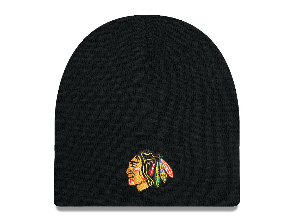 American Needle Chicago Blackhawks Cuffless Black Mütze