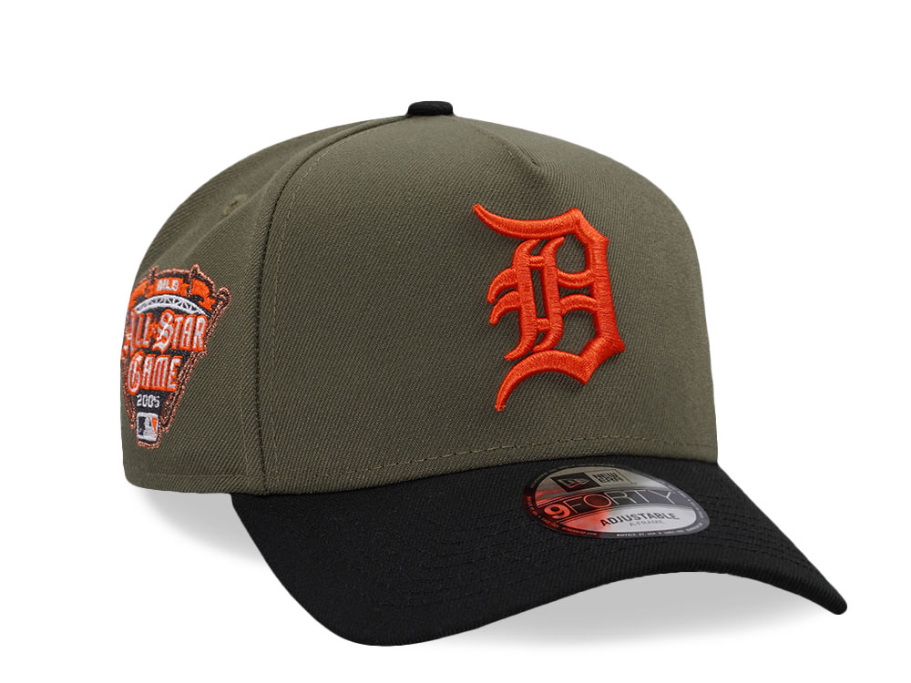 New Era Detroit Tigers All Star Game 2005 Olive Two Tone Edition 9Forty A Frame Snapback Cap