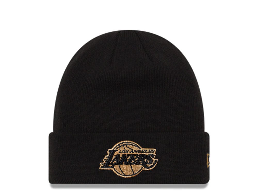 New Era Los Angeles Lakers Black and Gold Logo Mütze