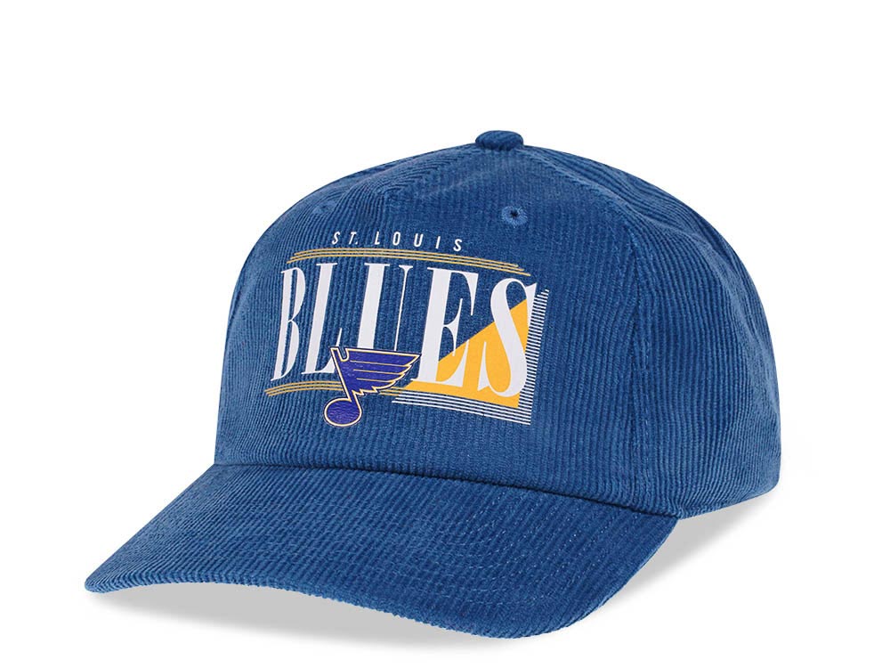 American Needle St. Louis Blues Blue Cord Snapback Cap