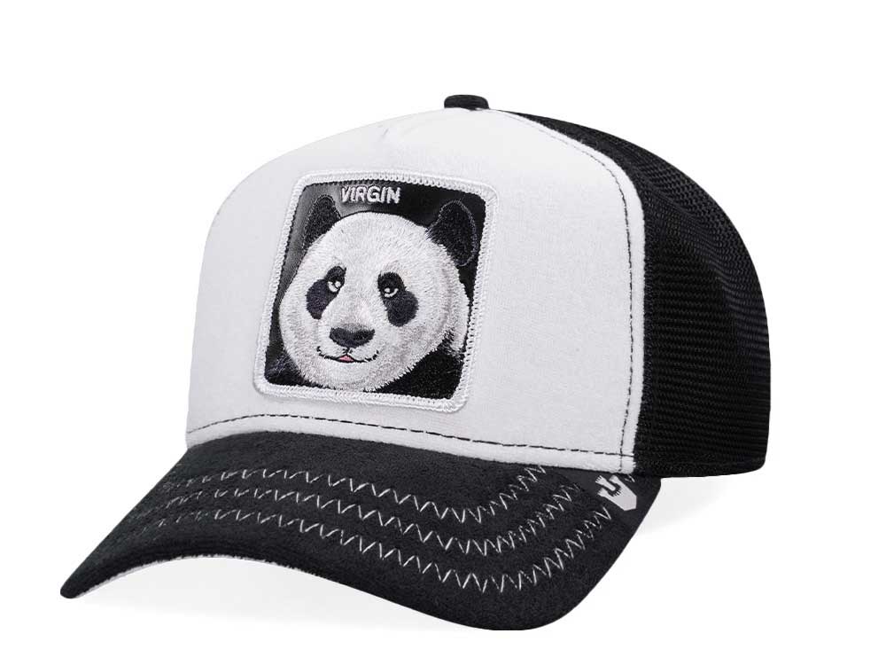 Goorin Bros Panda Virgin White Trucker Snapback Cap