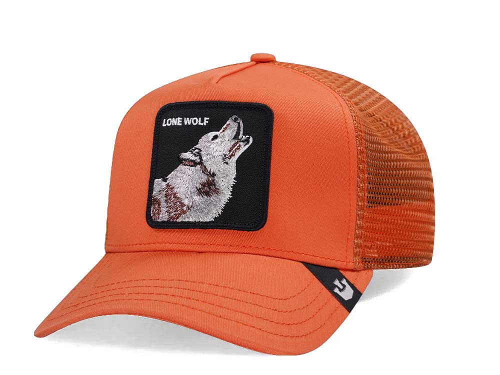 Goorin Bros The Lone Wolf Pumpkin Trucker Snapback Cap