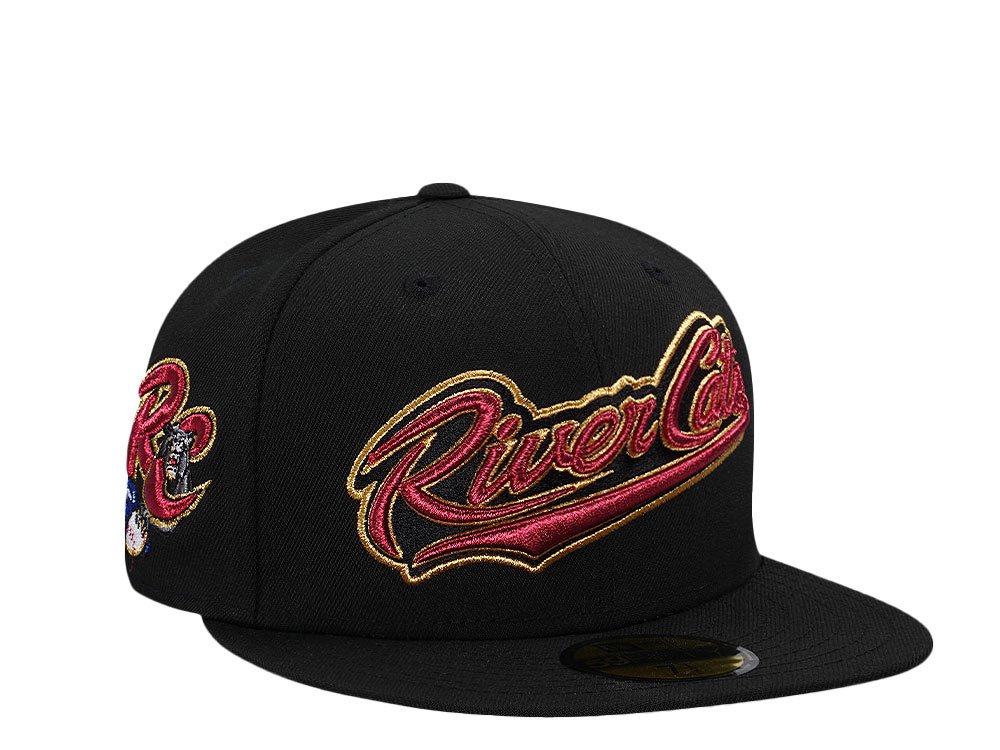 New Era Sacramento River Cats Black Metallic Throwback Edition 59Fifty Fitted Cap