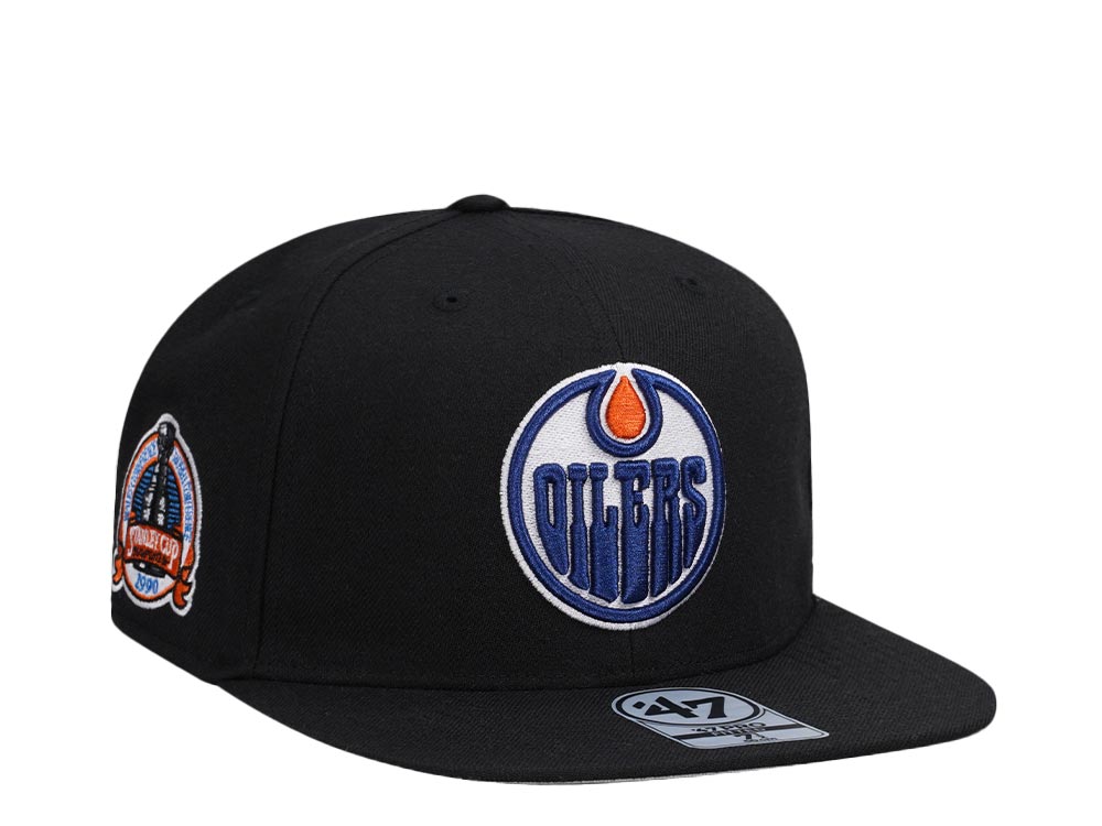 47Brand Edmonton Oilers Stanley Cup 1990 Vintage Black 47Pro Fitted Cap