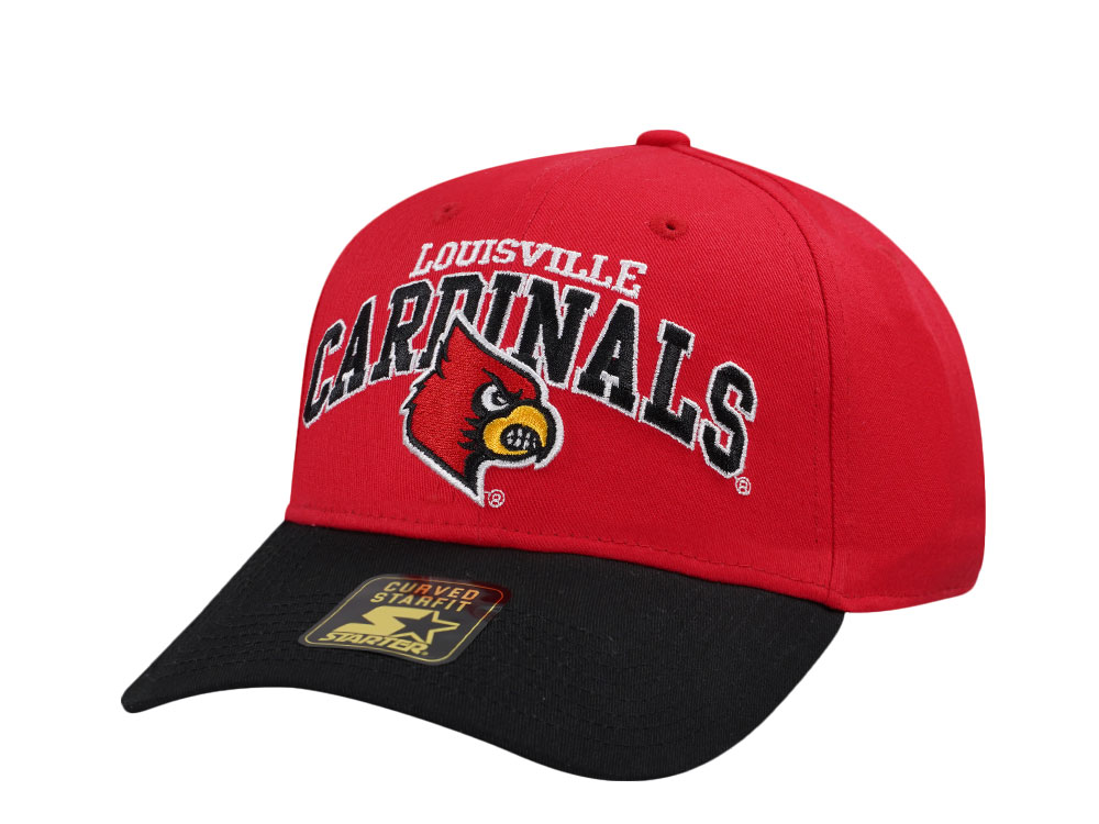 Starter Louisville Cardinals Crowd Pleaser Edition Red Curved Snapback Cap