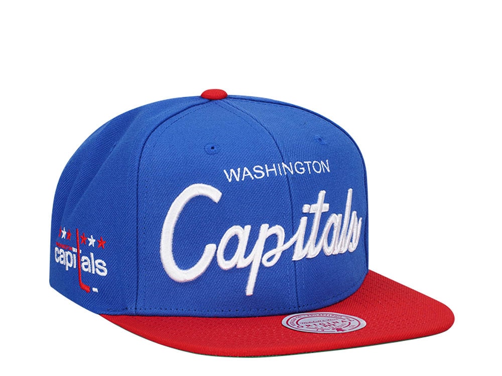 Mitchell & Ness Washington Capitals Vintage Script Snapback Cap